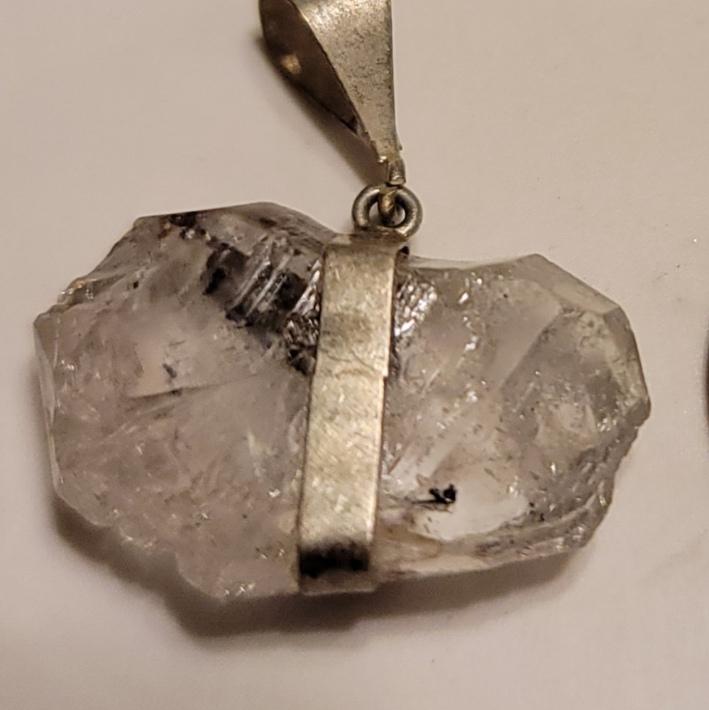 Perkimer With tourmaline rod